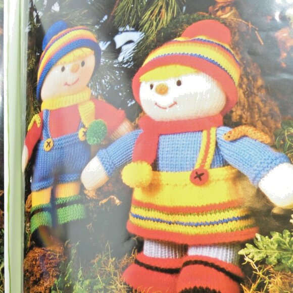 Jean Greenhowe's Knit Dolls Pattern Book Scarecrows Double Knit DIY Vintage 1988 - Picture 7 of 9